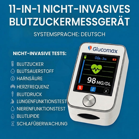 GlucoMax – Kontrolliere deinen Blutzucker auf praktische, schnelle und komfortablere Weise.